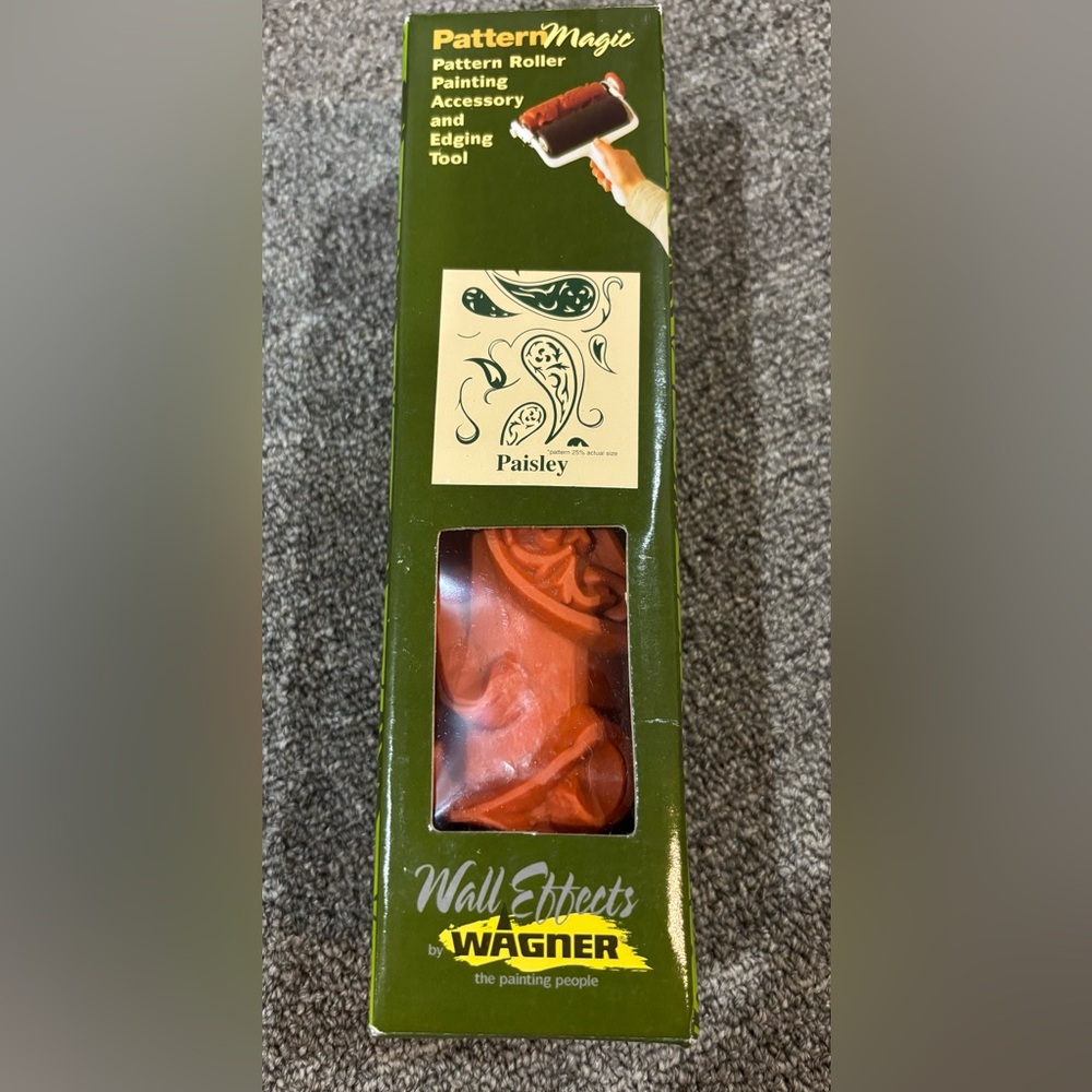 NEW Pattern Magic Wagner Wall Effects Paisley Design Roller & Edging Tool Paint
